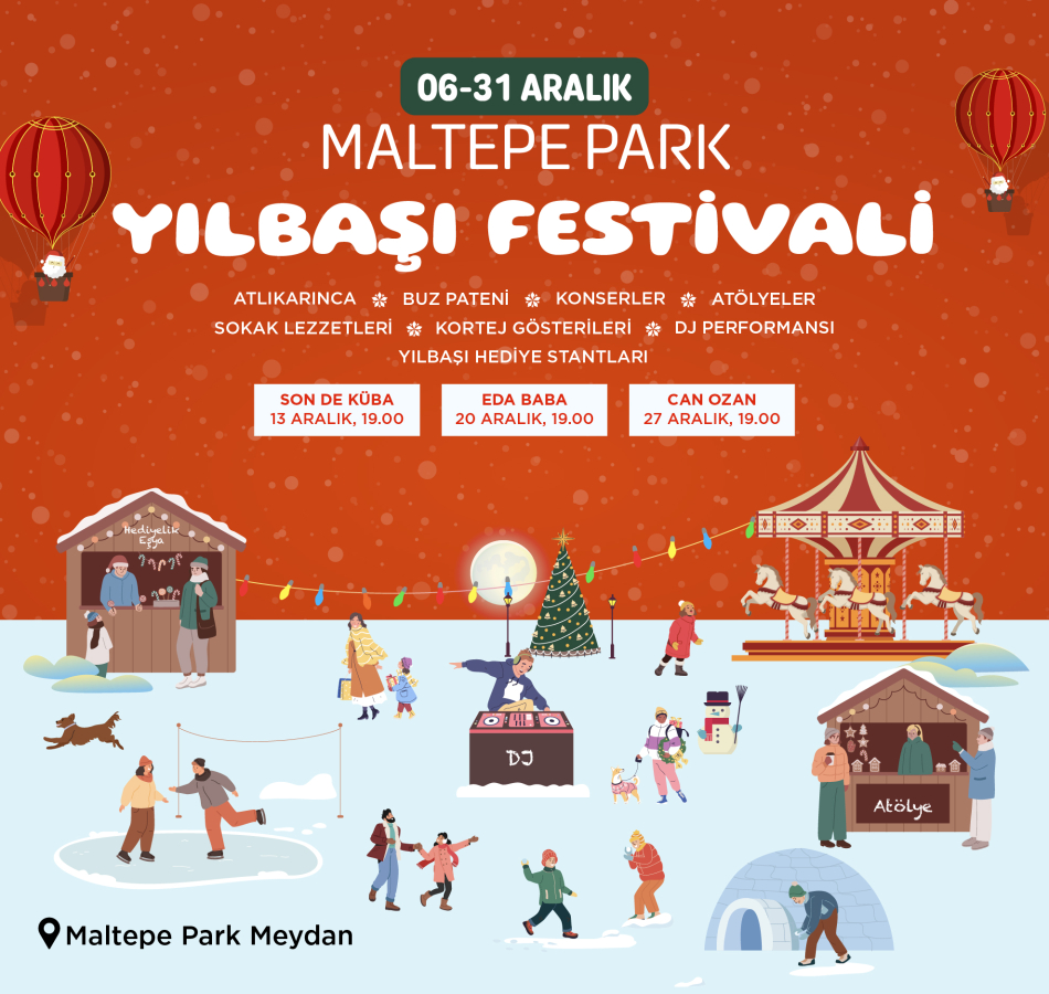 Maltepe Park'ta Yılbası Festival Konserleri seni bekliyor!